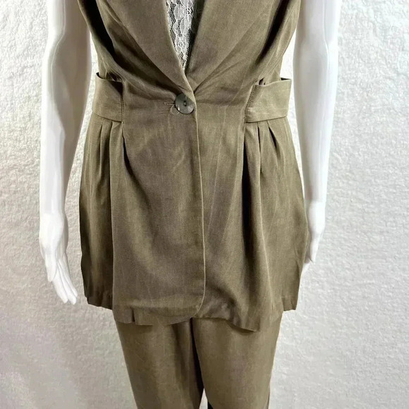 All That Jazz Vintage Womens Top/Jacket Pant Suit size 9/10 Minimalist - Picture 6 of 16